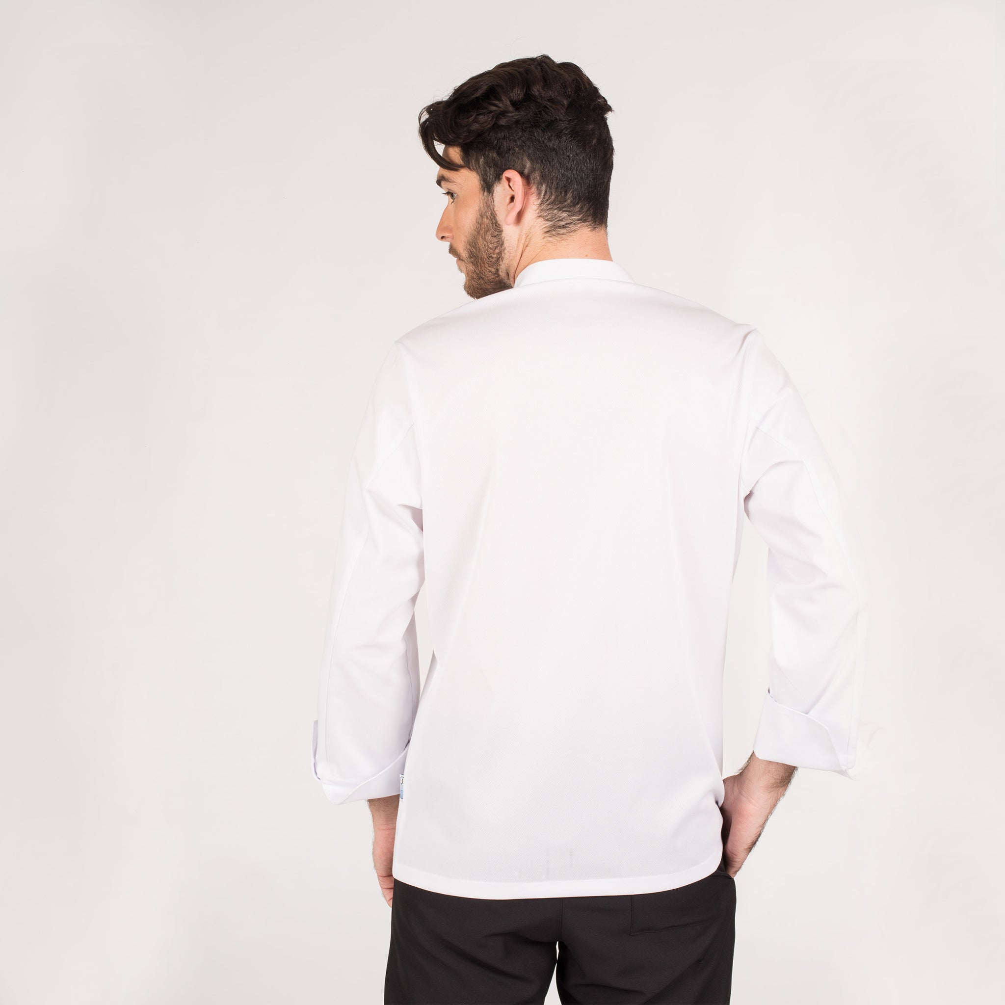 GARY'S Eolo veste chef homme blanc Coolmax manche longue