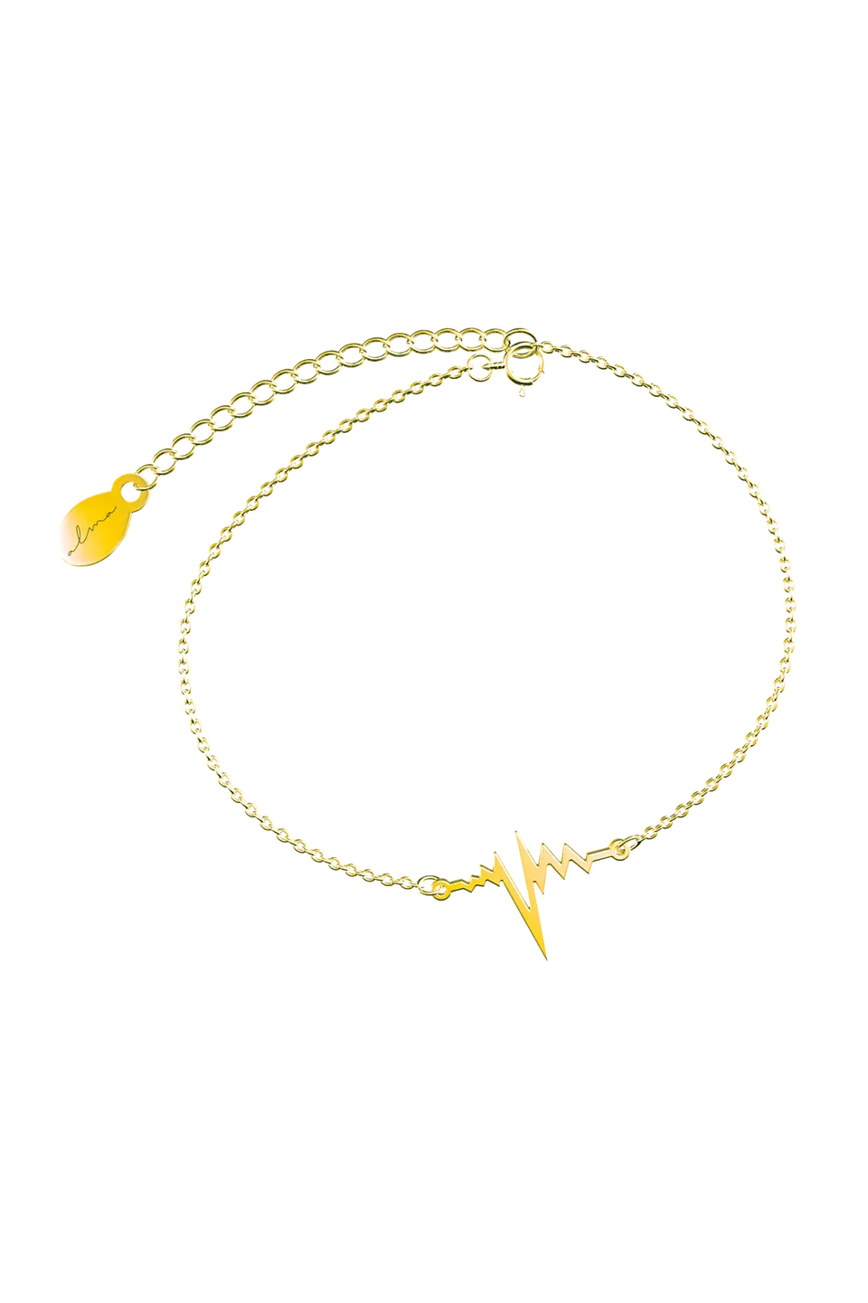 Enfermania bracelet battement de cœur acier or hypoallergénique