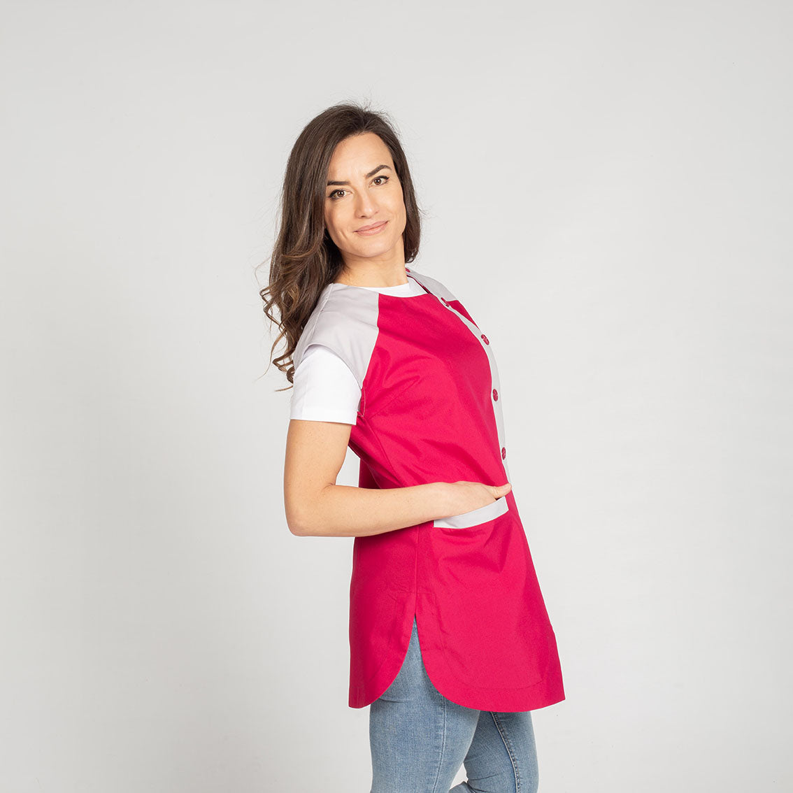 Gary's Bicromatica blouse femme fuchsia sans manches