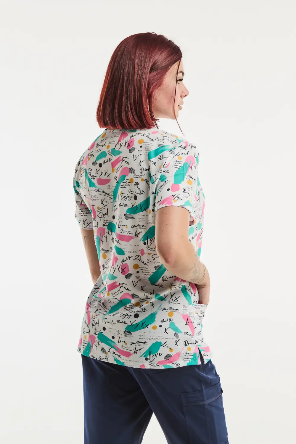 Aelin Paris blouse médicale femme Rêves Enchantés stretch
