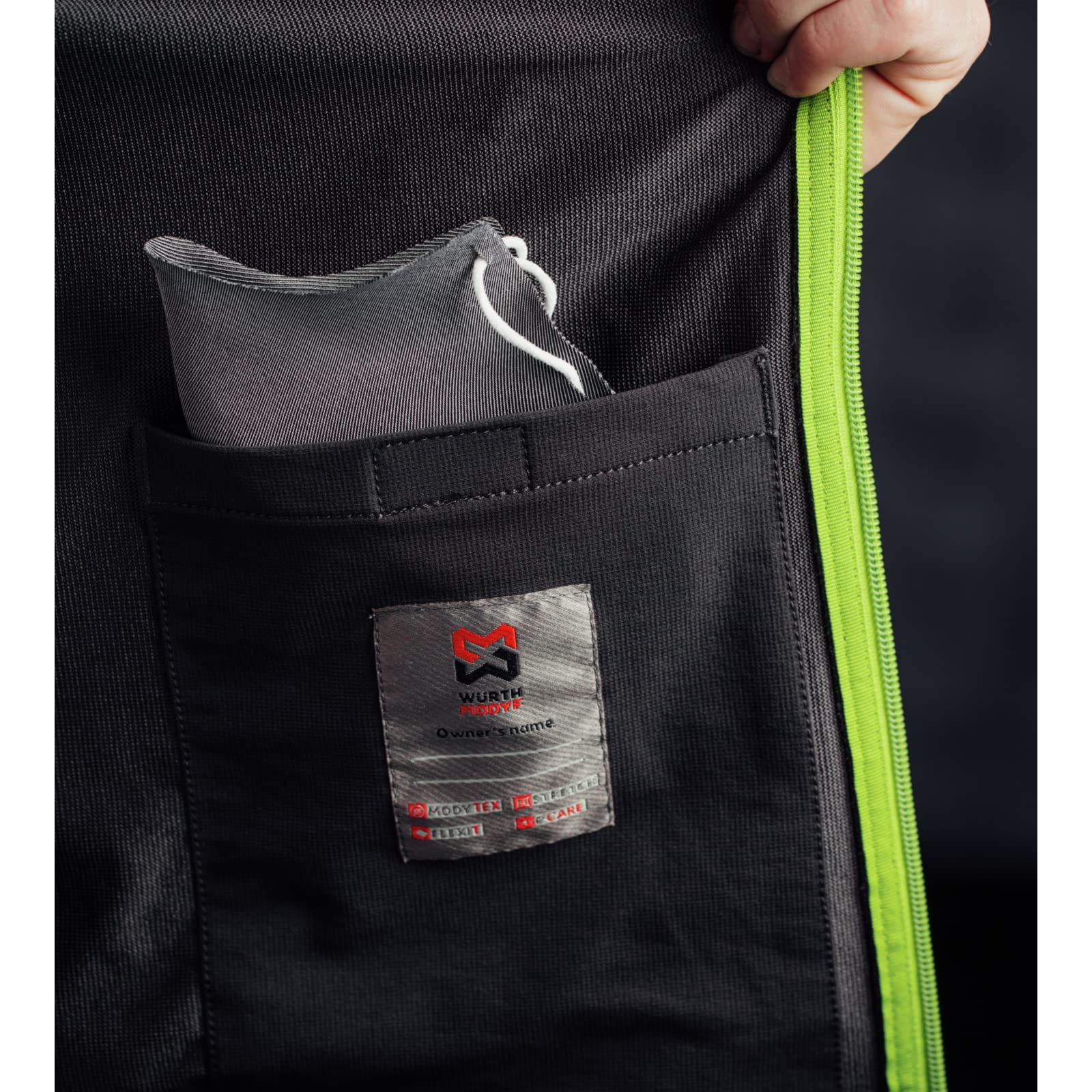 Würth MODYF Stretch Evolution softshell anthracite lime M