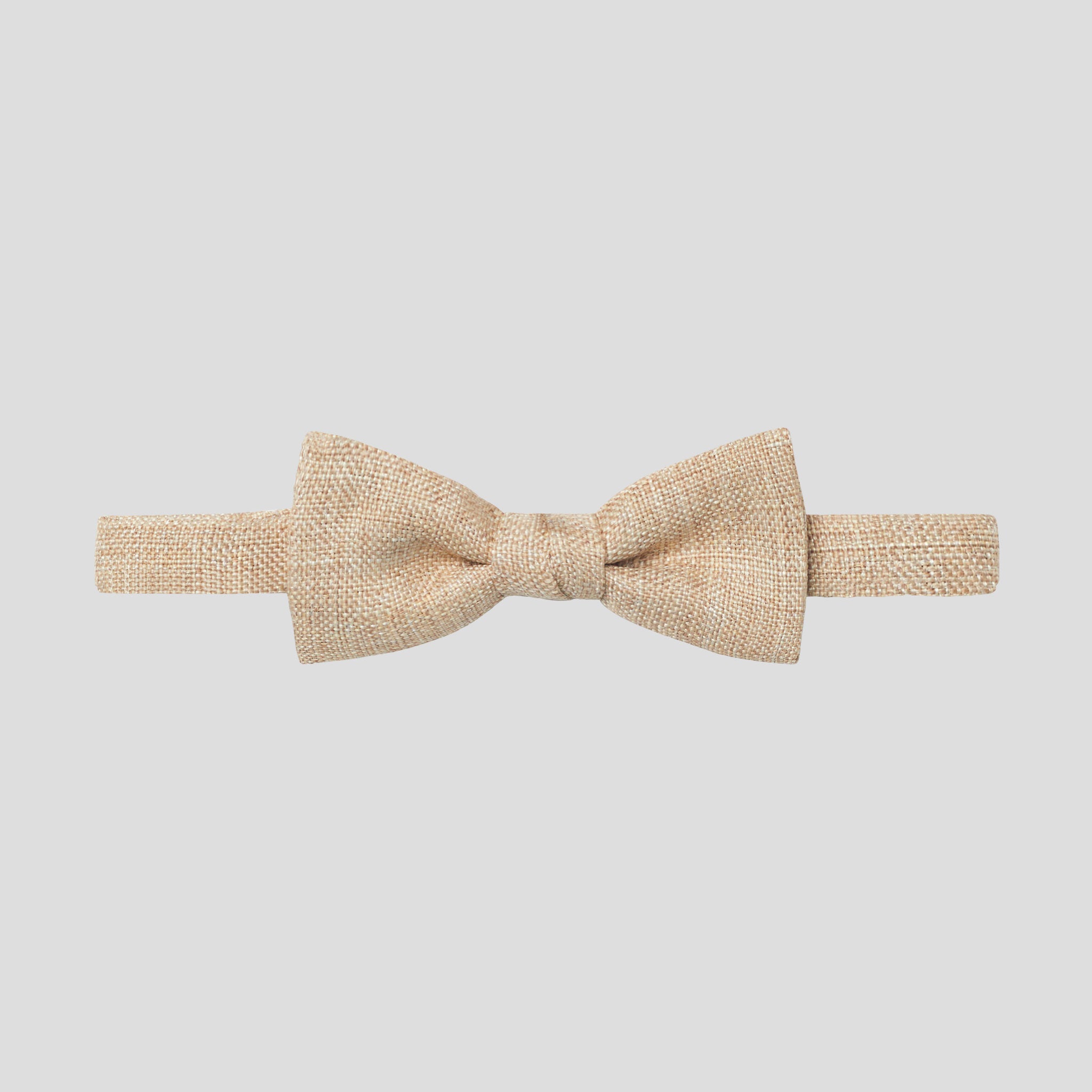 Gary's Add-Ons nœud papillon Hessian beige taille unique