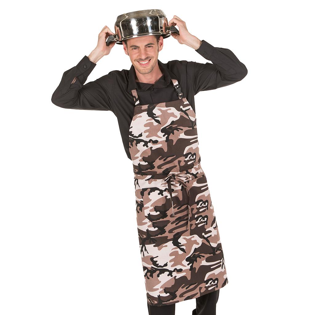 Gary's Aprons Tablier Bavette Coton Olivas 95x75cm Poche