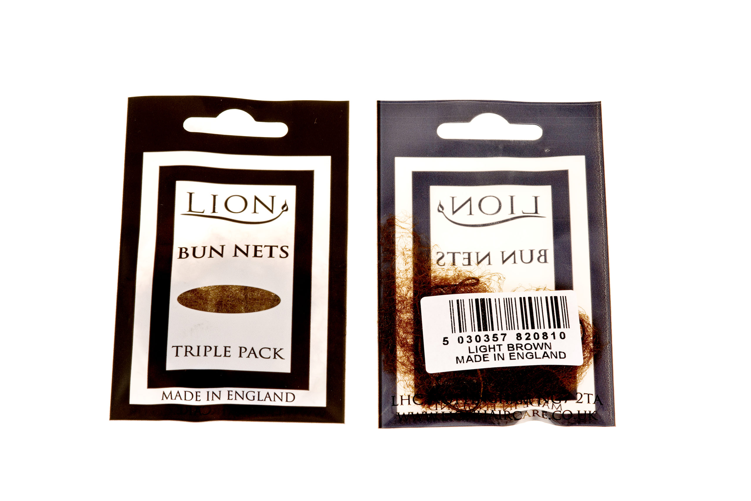 Lion Haircare Bun Nets filet chignon nylon lot 3