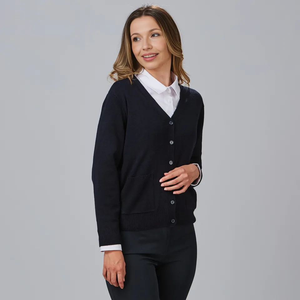 GARY'S Knit 120005 gilet femme marine acrylique