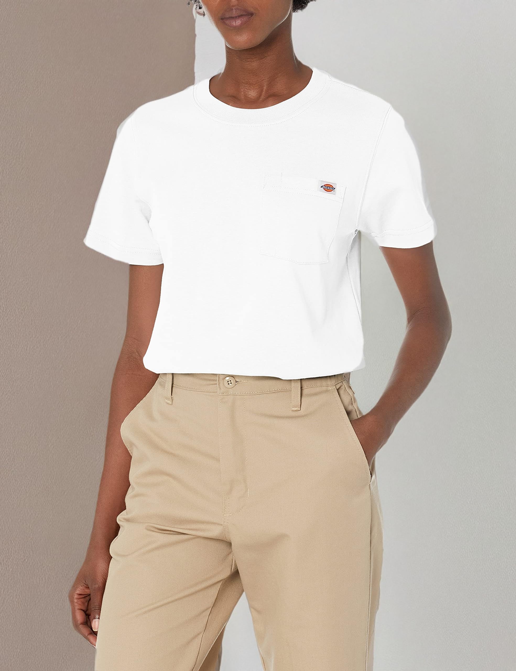 Dickies T-shirts T-Shirt Poche Lourde Blanc Femme M