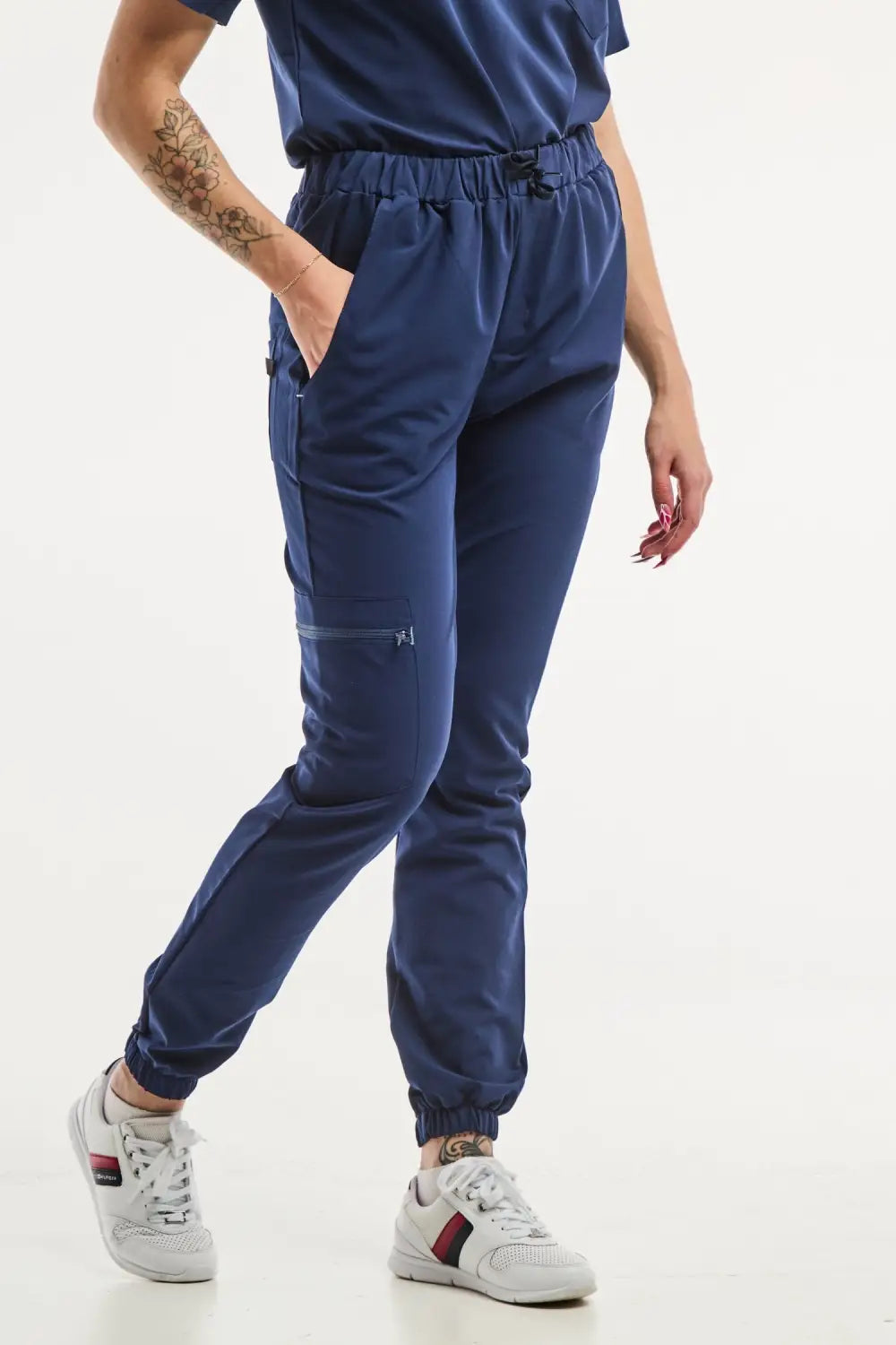Aelin Slimfit NEW Pantalon Médical Bleu Marine 3 Poches