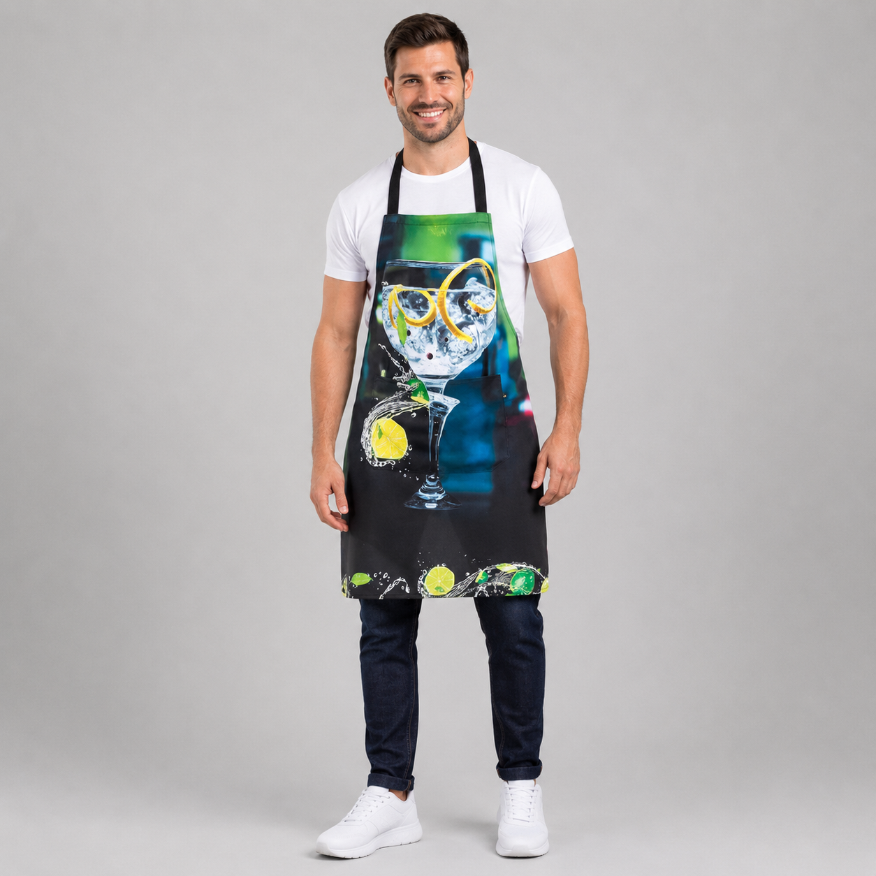 Gary's Gintonic tablier bavette imprimé poche 80x69