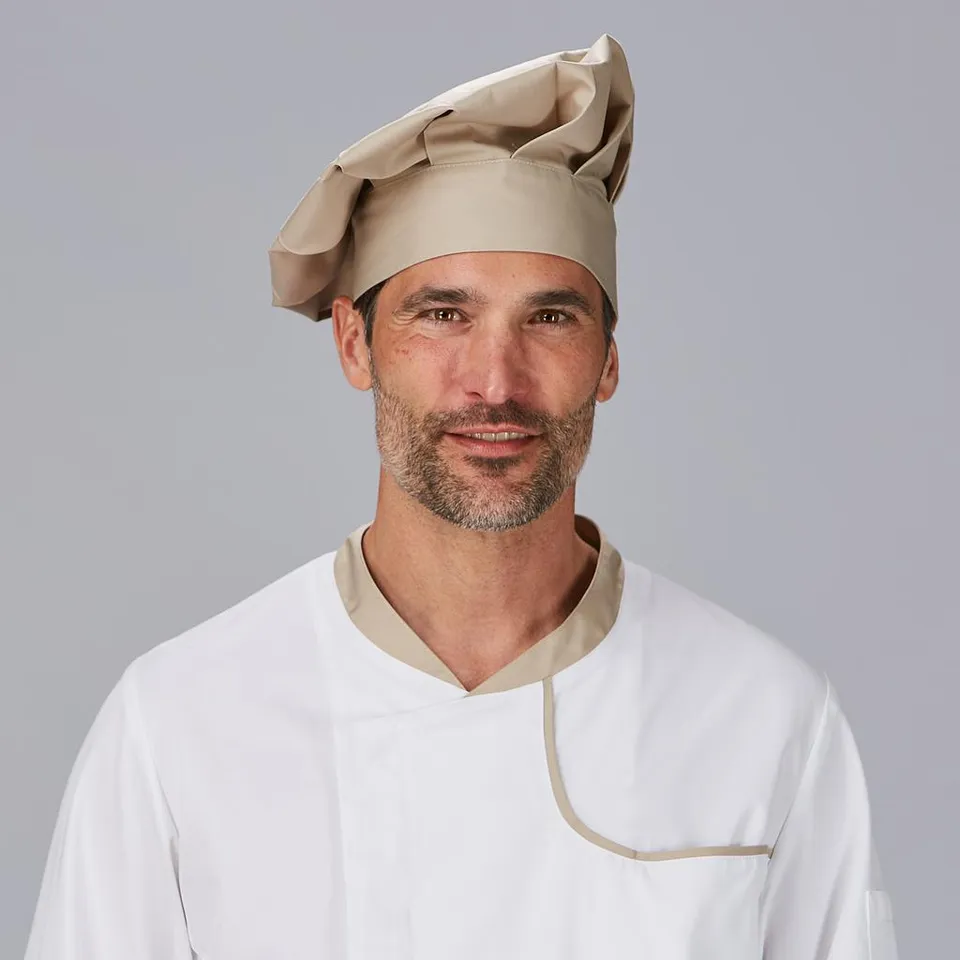 Gary's Classic Chef toque cuisinier gris perla taille unique