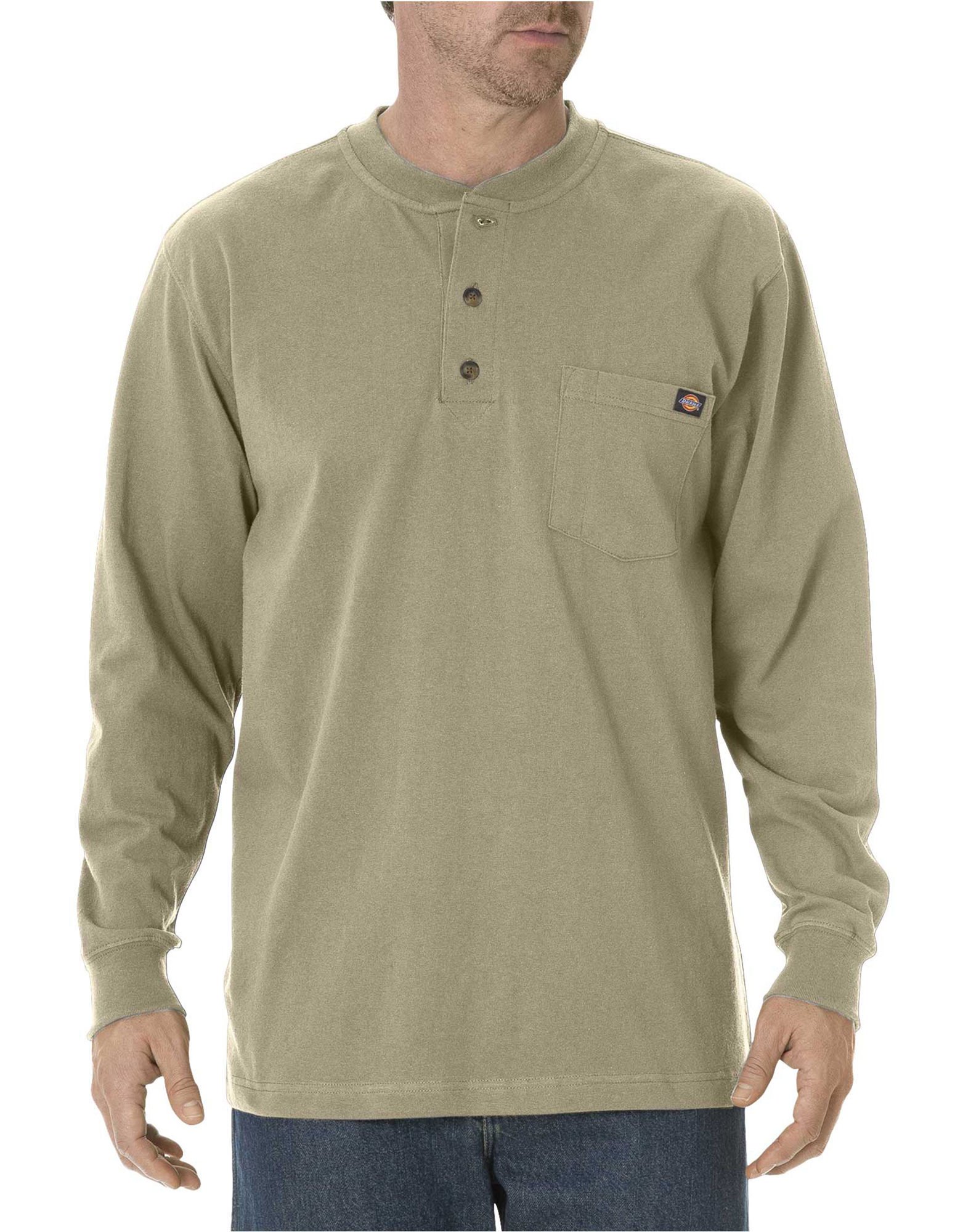 Dickies Chemises Henley Manches Longues Brown Duck Épais