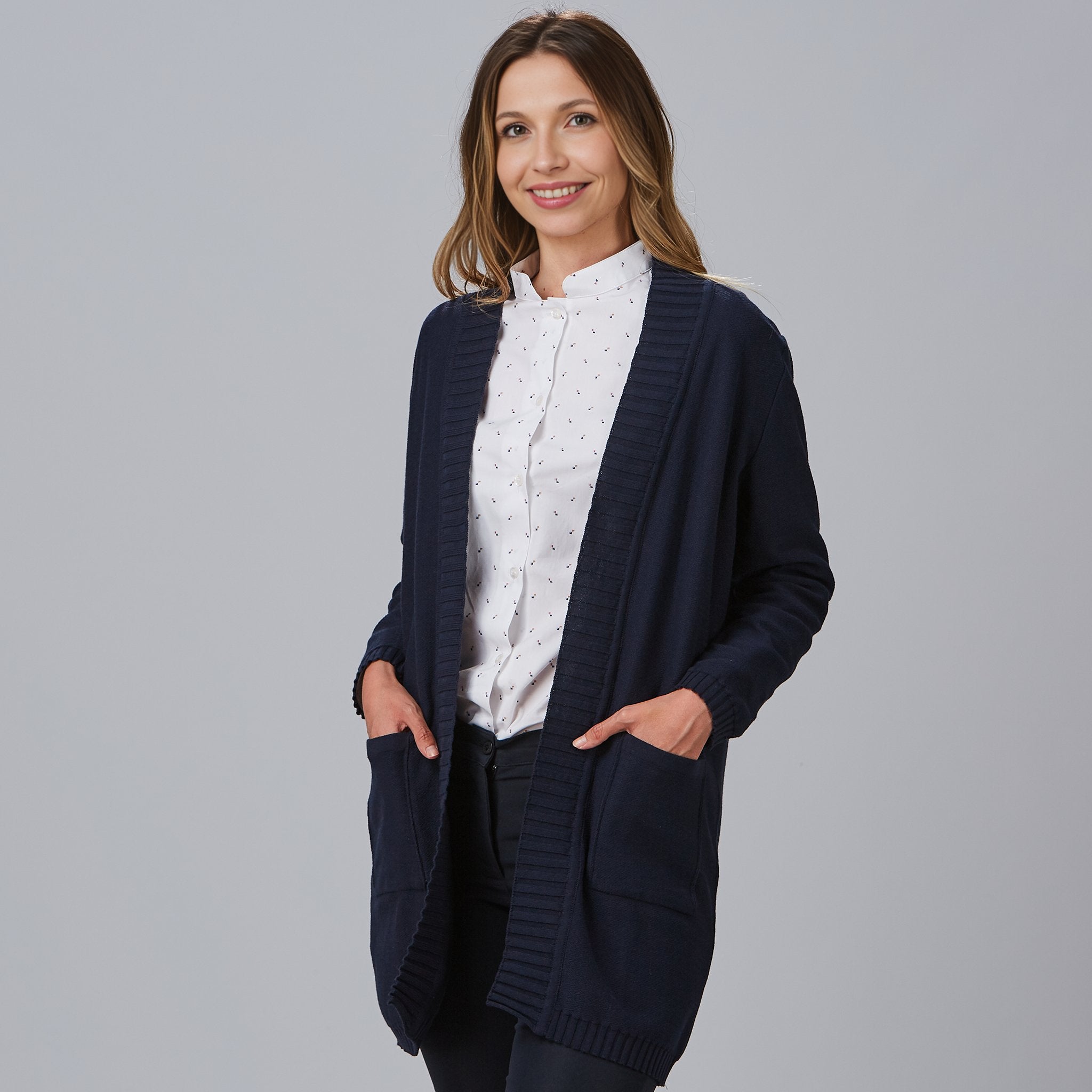 Gary's gilet tricot femme noire cardigan poches taille M