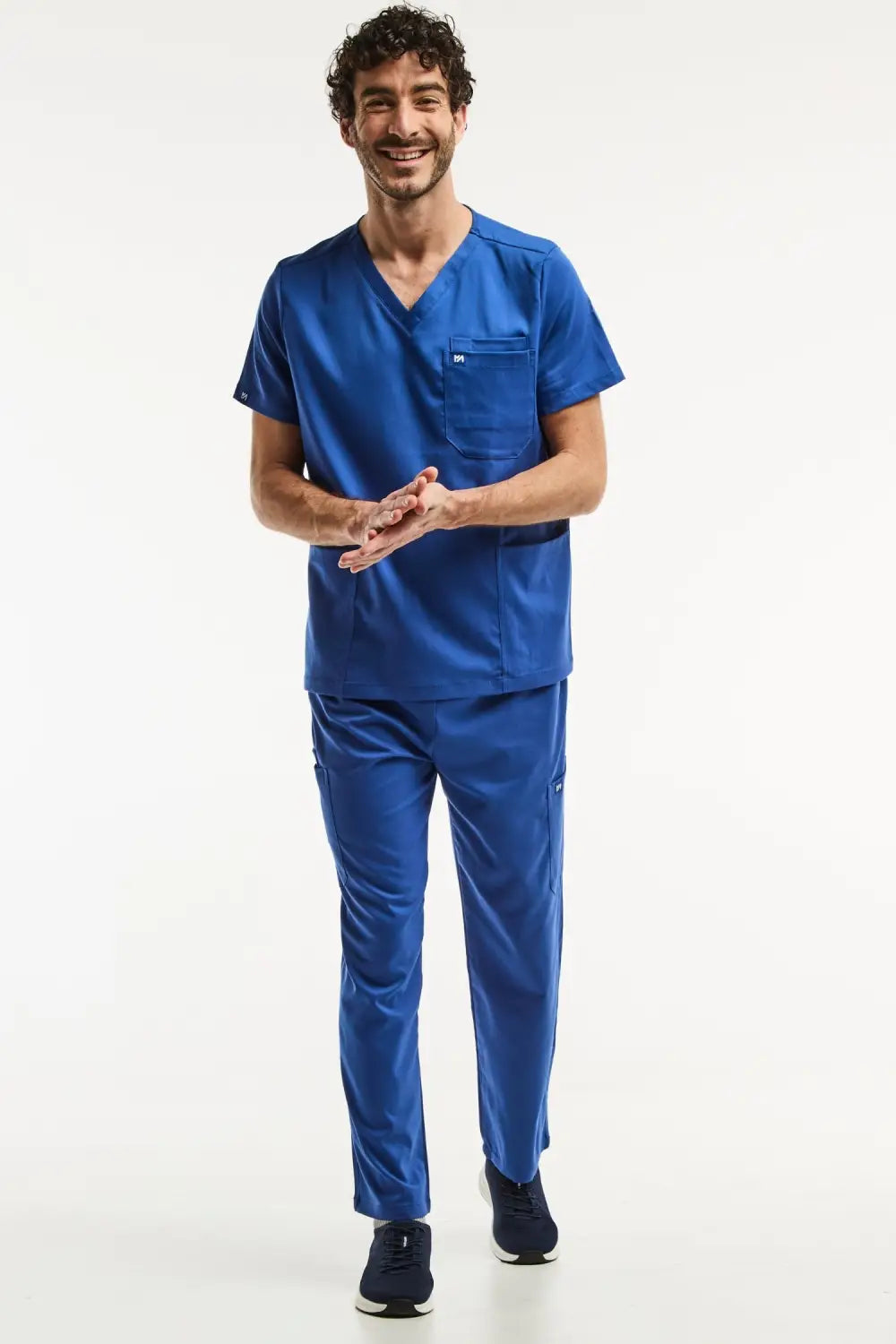 Aelin LUCA Tenue médicale Homme Bleu Roi - Ensemble tunique pantalon