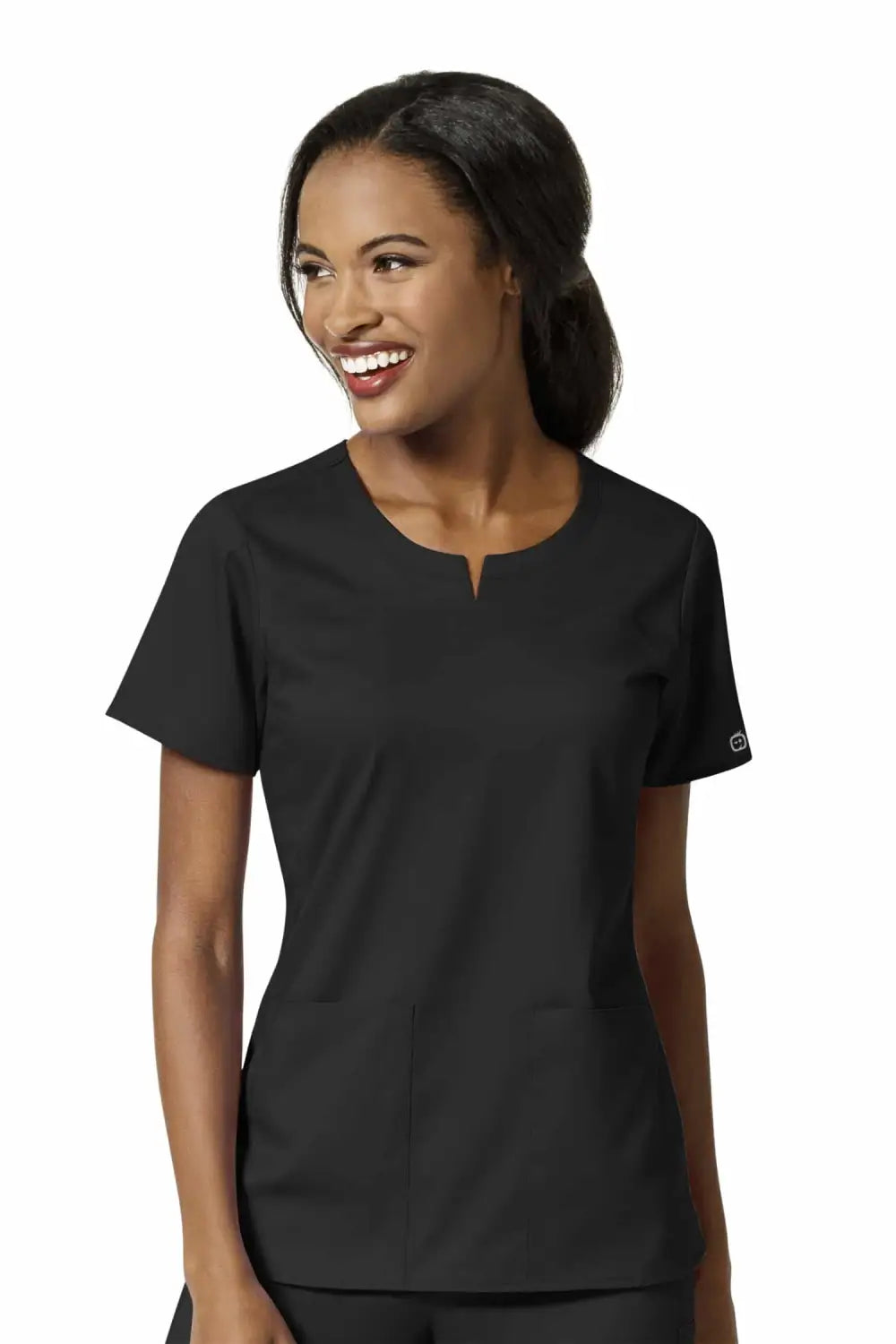 Aelin EMMA Renew tunique médicale femme noir 4 poches