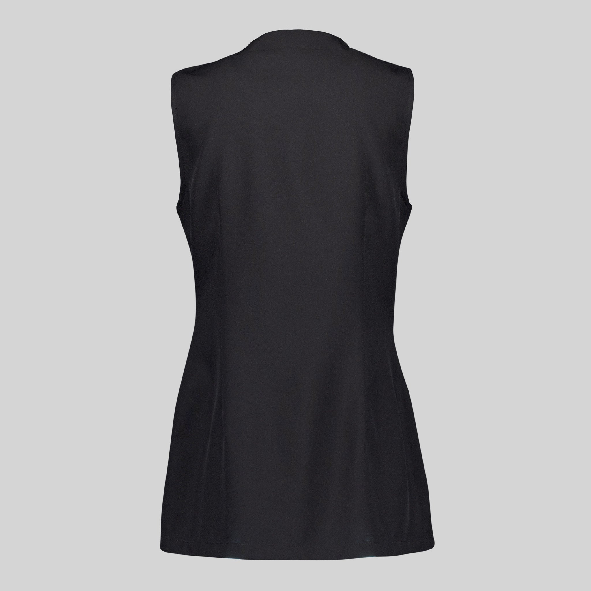 Gary's Antartida blouse femme noire sans manches zip