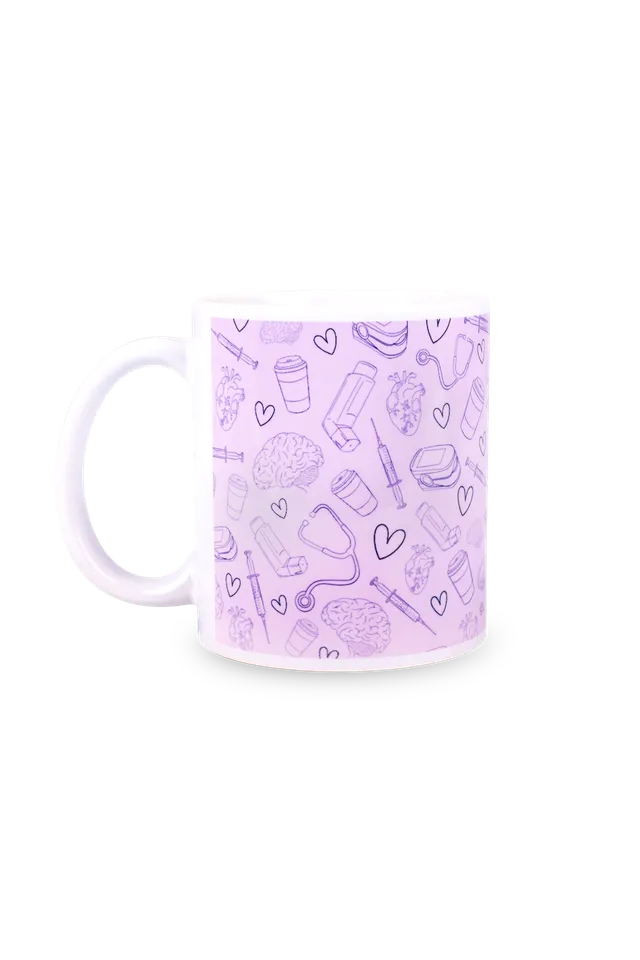 Enfermania Regalos Tasse céramique lila 350 ml