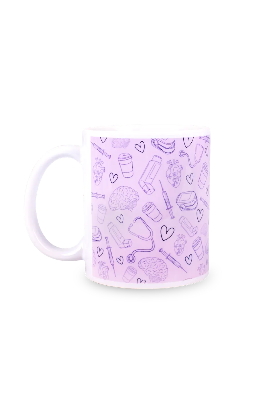 Enfermania Regalos Tasse céramique lila 350 ml