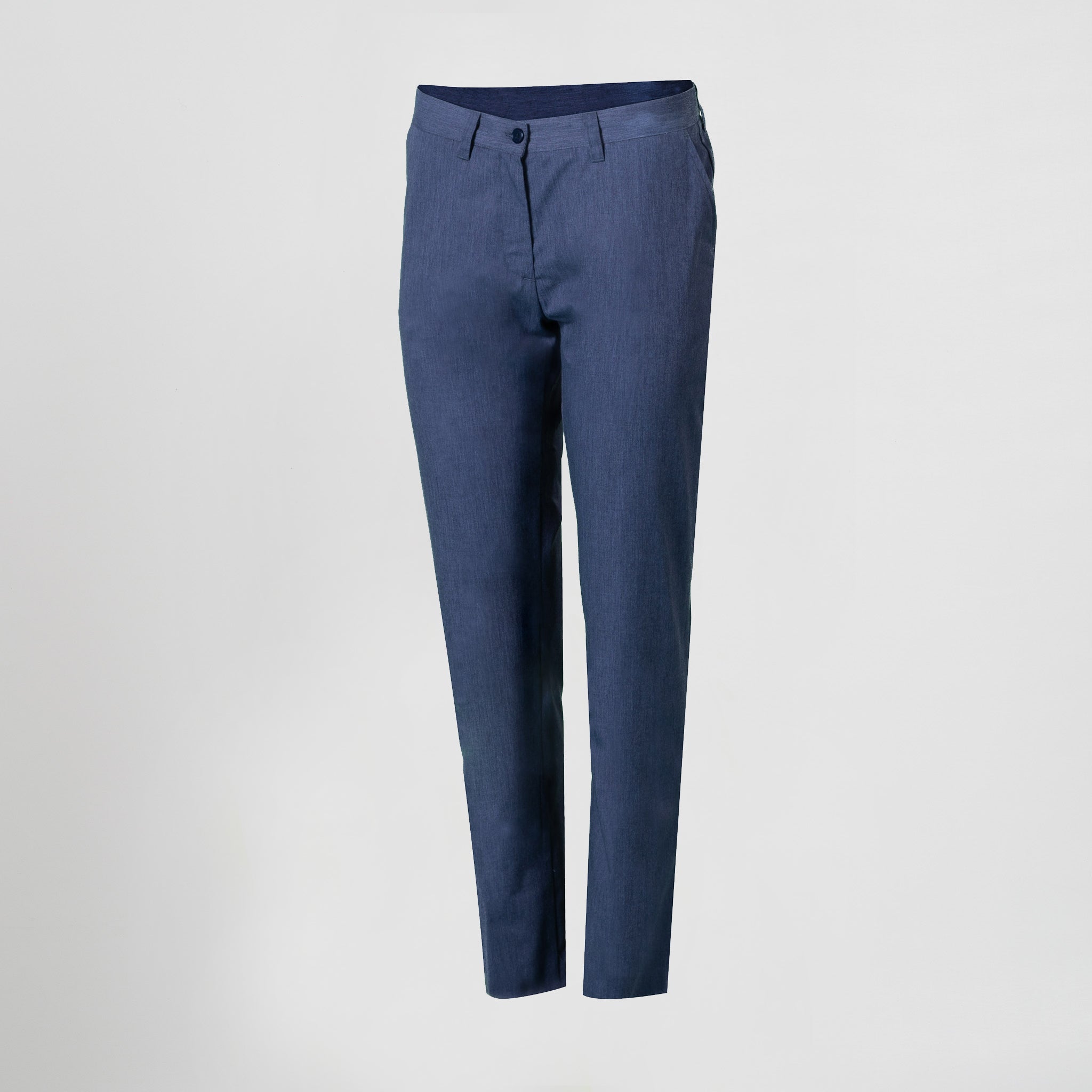 GARY'S Chino Pantalon femme gris stretch slim