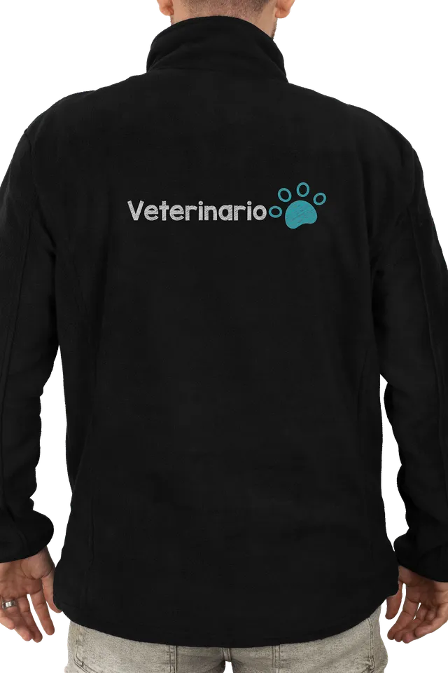 Enfermania Ropa polaire vétérinaire homme noir L