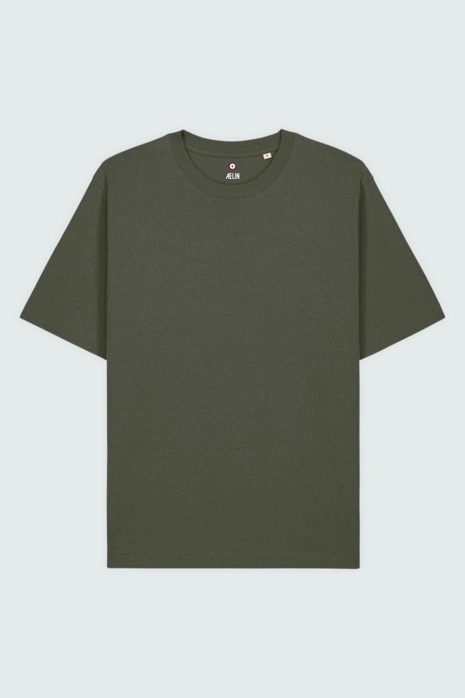 Aelin Slimfit NEW T-shirt heavy coton unisexe Noir motif