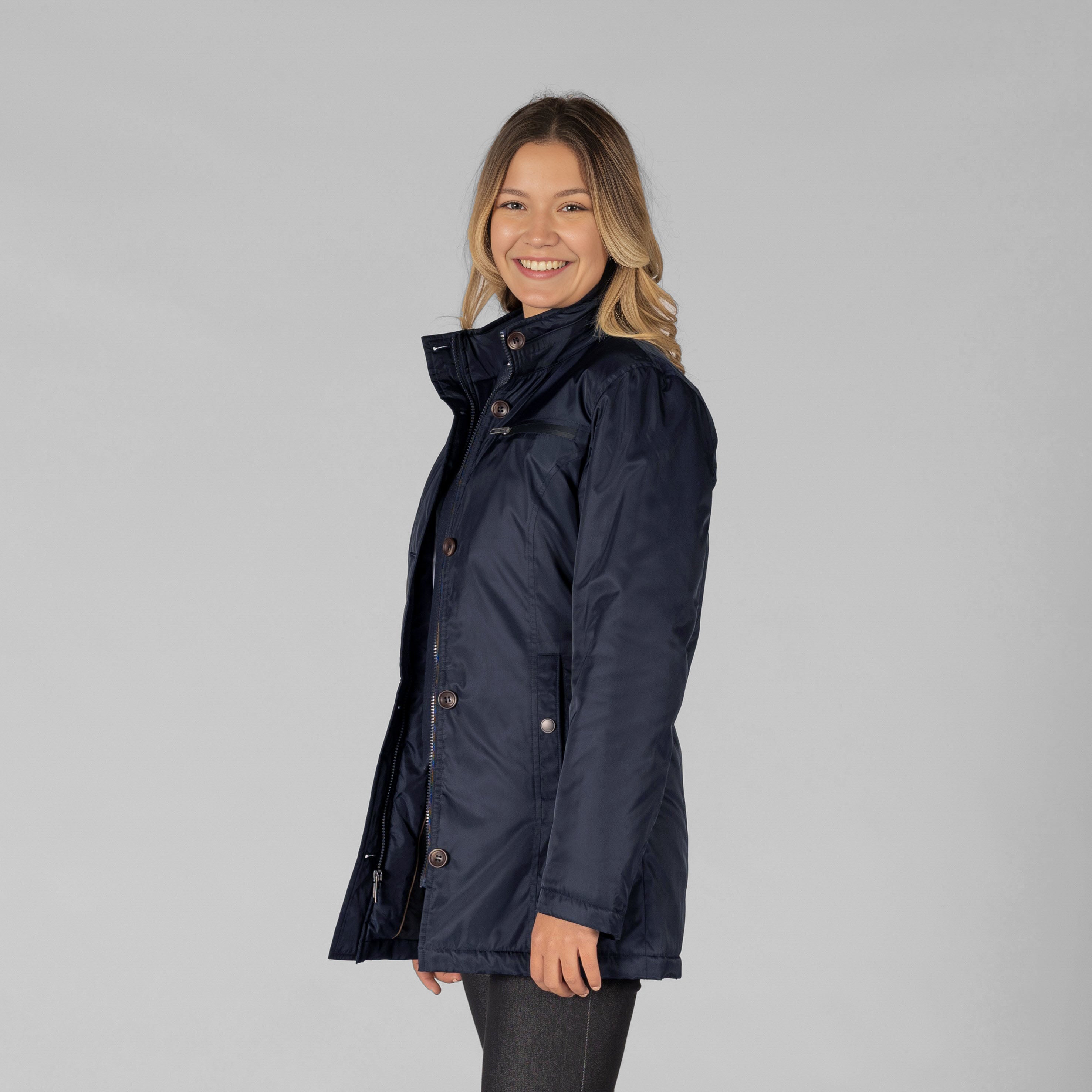GARY'S Parka veste femme marine doublée capuche