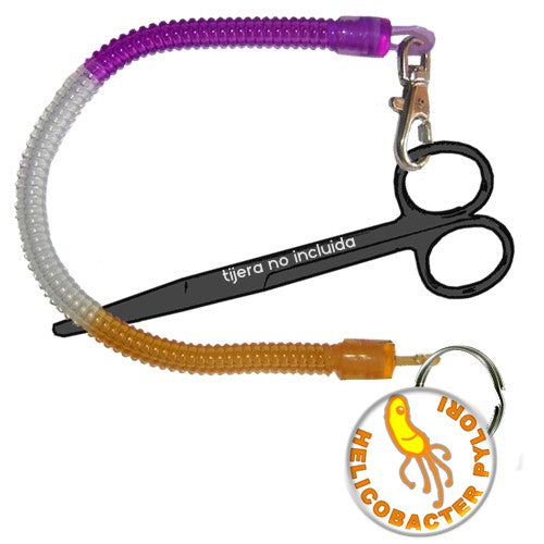 Enfermania Regalos porte-ciseaux spiralé badge PIPAS