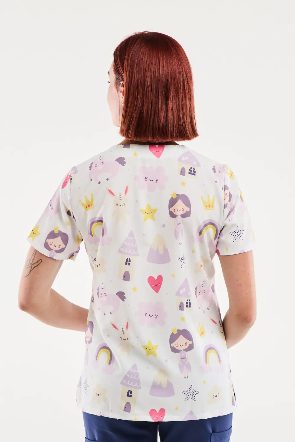 Aelin Serena blouse médicale femme licornes stretch