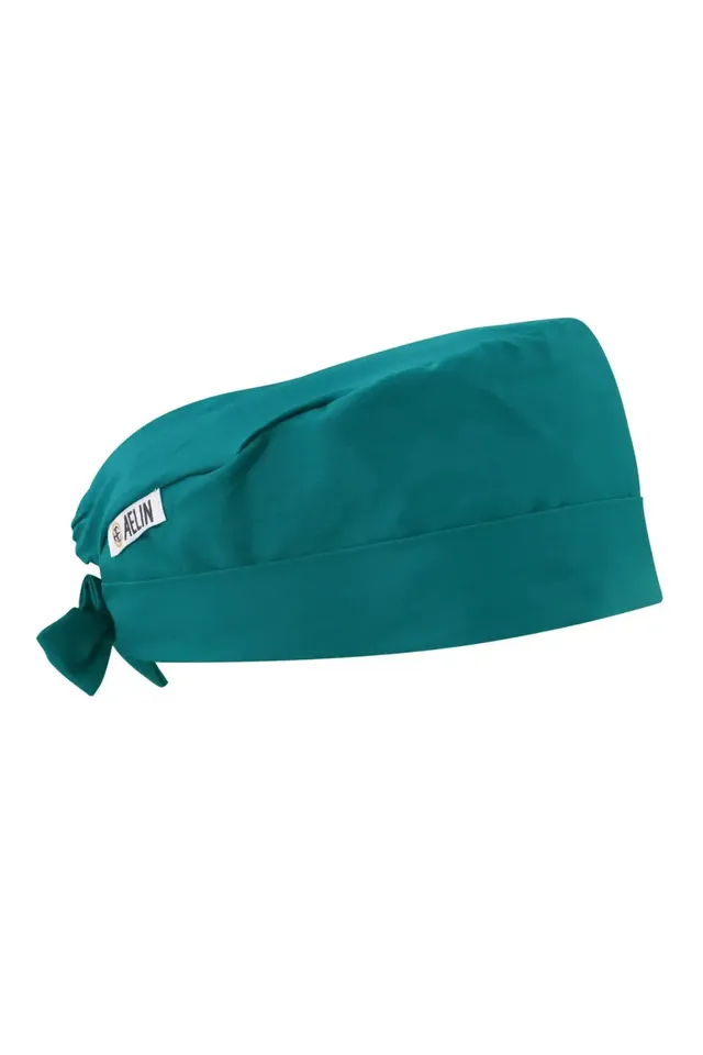 Aelin Paris calot dentiste Vert turquoise ajustable coton