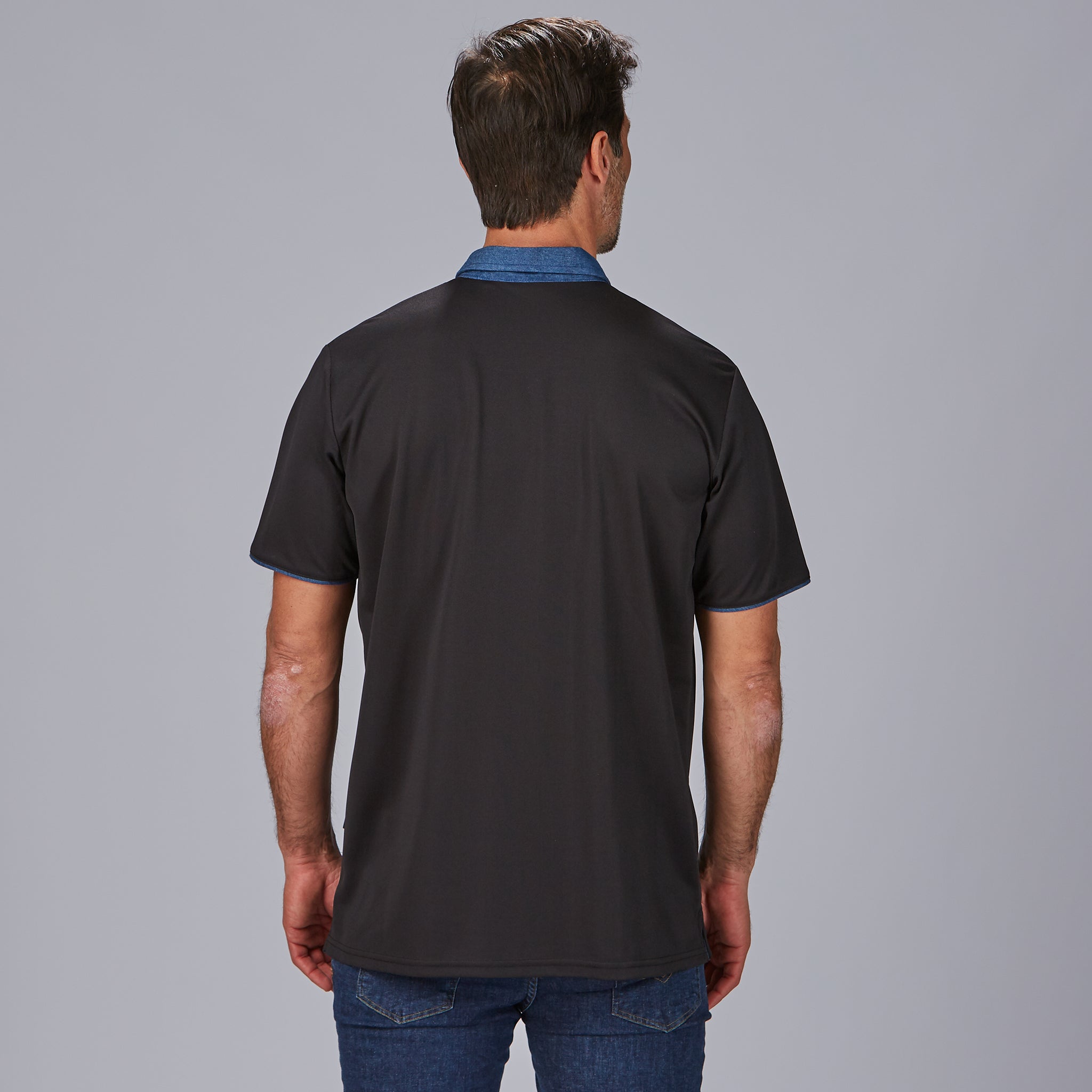 Gary's Polo Shirts polo homme noir M Coolmax