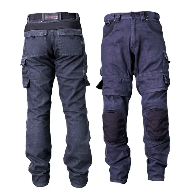 ILKOTT Pantalon Denim travail genouillères stretch déperlant