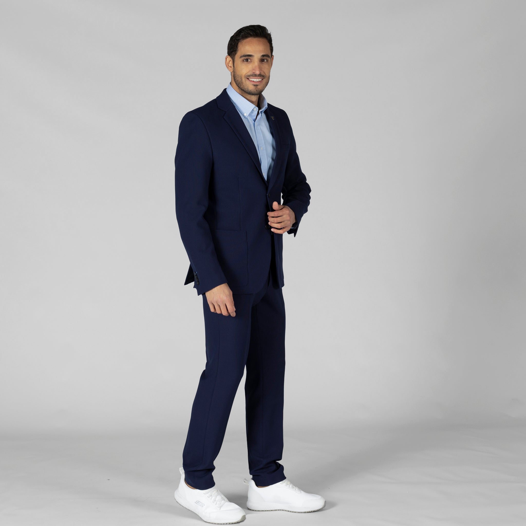 GARY'S Pants Welfare pantalon costume bleu marine
