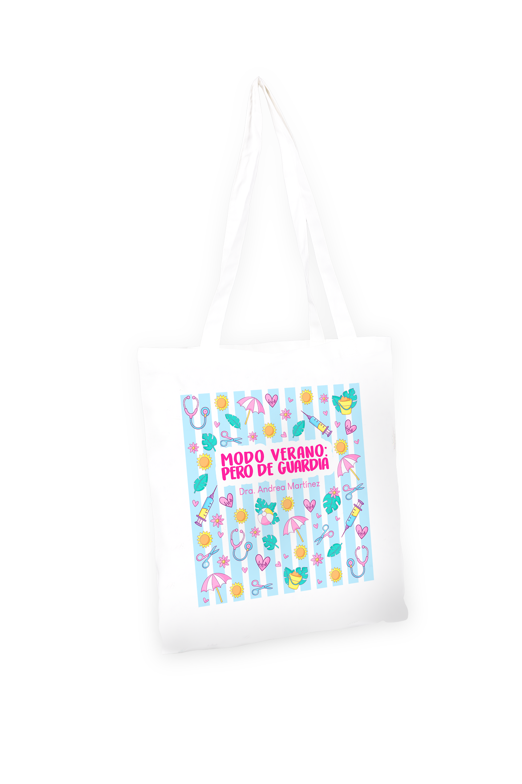 Enfermania Summer Tote bag blanc personnalisable