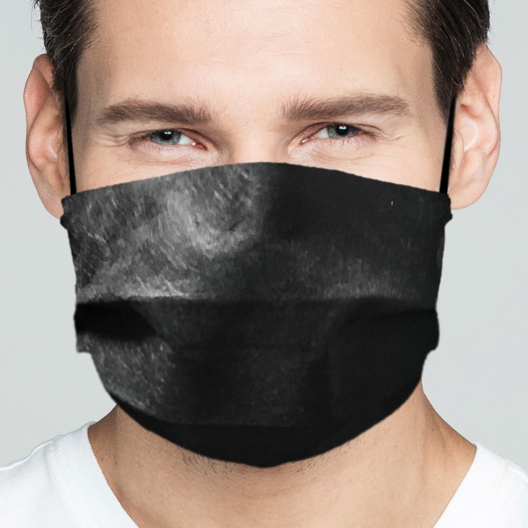 ILKOTT AA83 #0014 masque tissu 3 plis imprimé lot de 2 lavable