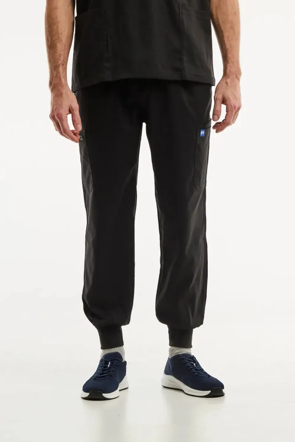 Aelin LUCA jogger pantalon médical noir homme poches