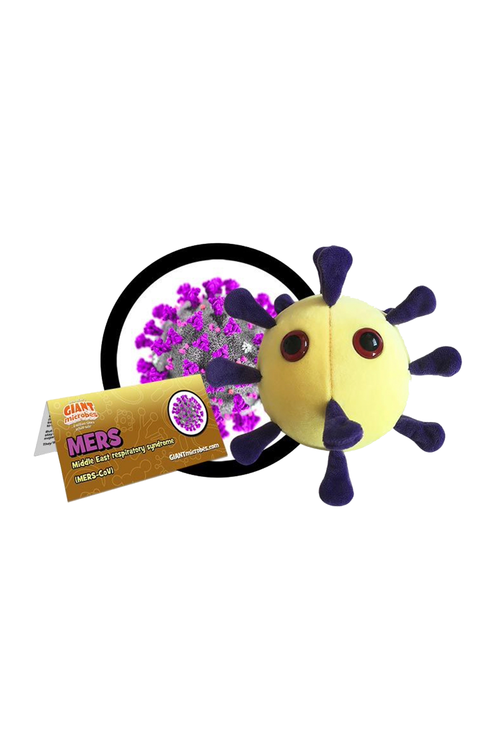 Enfermania GiantMicrobes peluche microbe MERS 13-18 cm