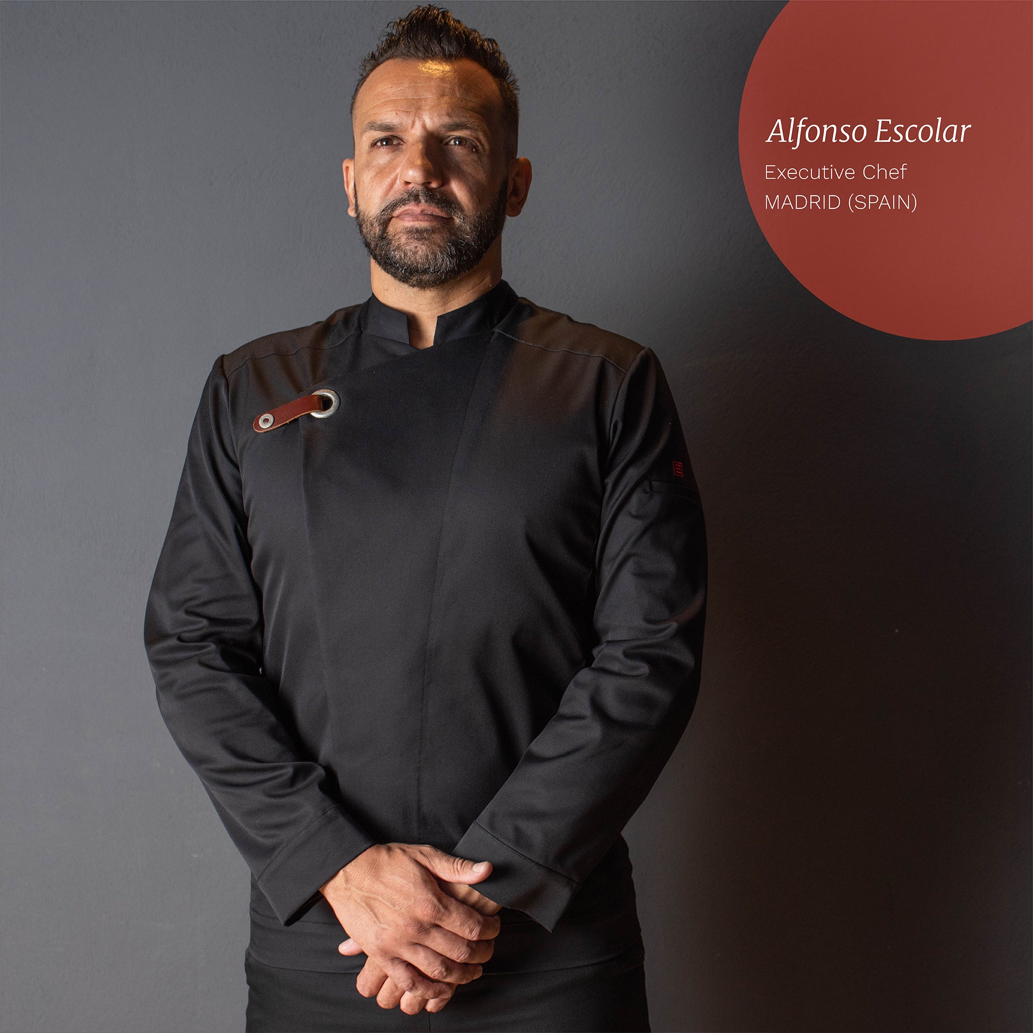 GARY'S Hubal veste chef unisexe noir T400 Coolmax