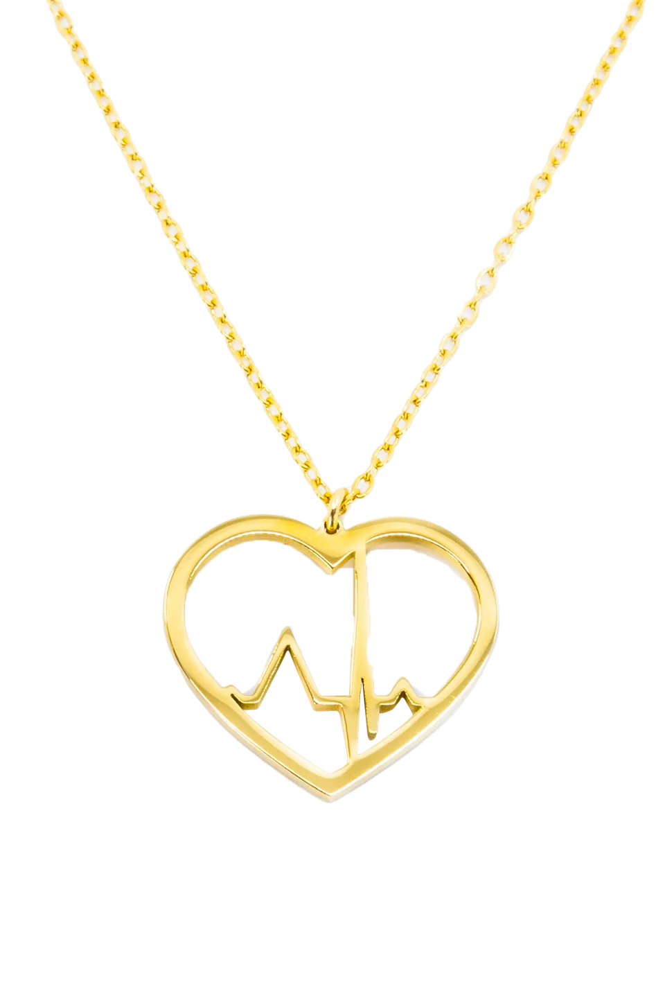 Enfermania Accesorios Cœur Battement collier or 40 cm