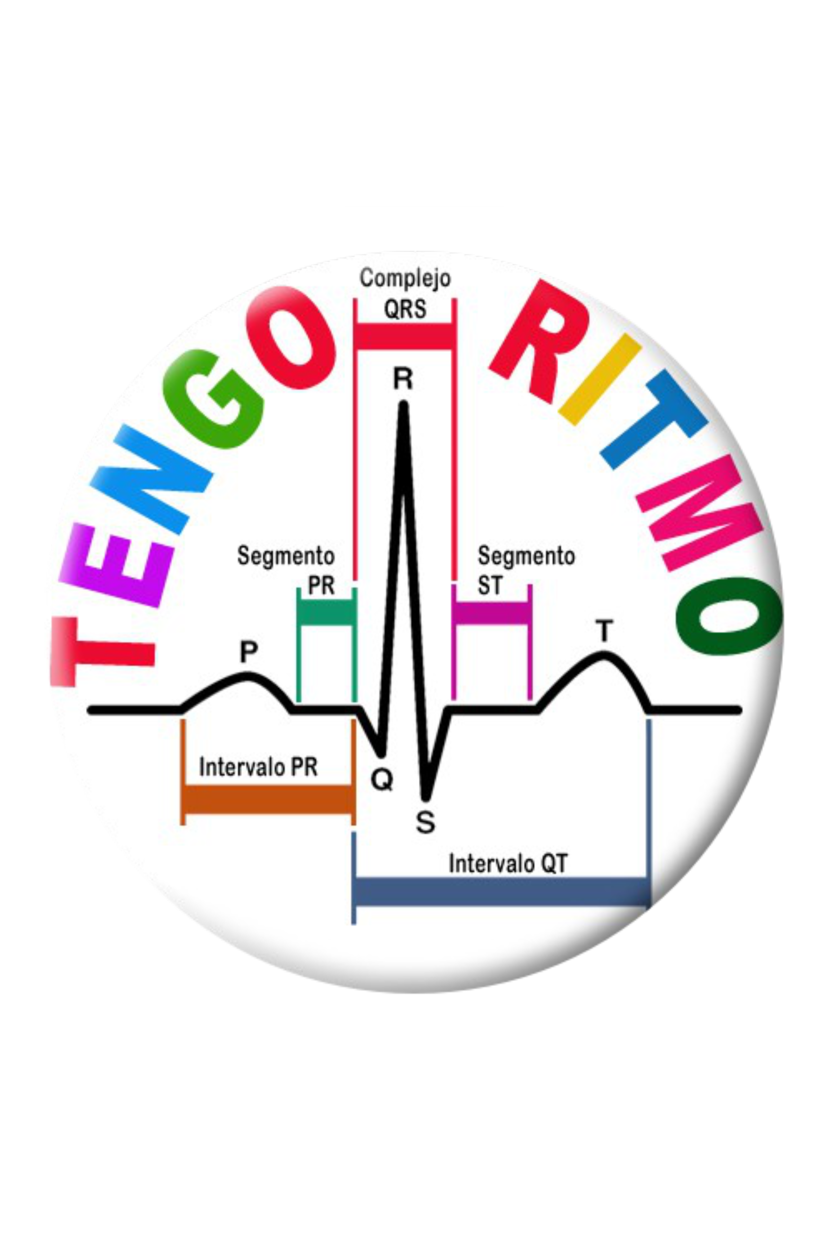 Enfermania Regalos Badge Tengo Ritmo rond 38 mm plastifié