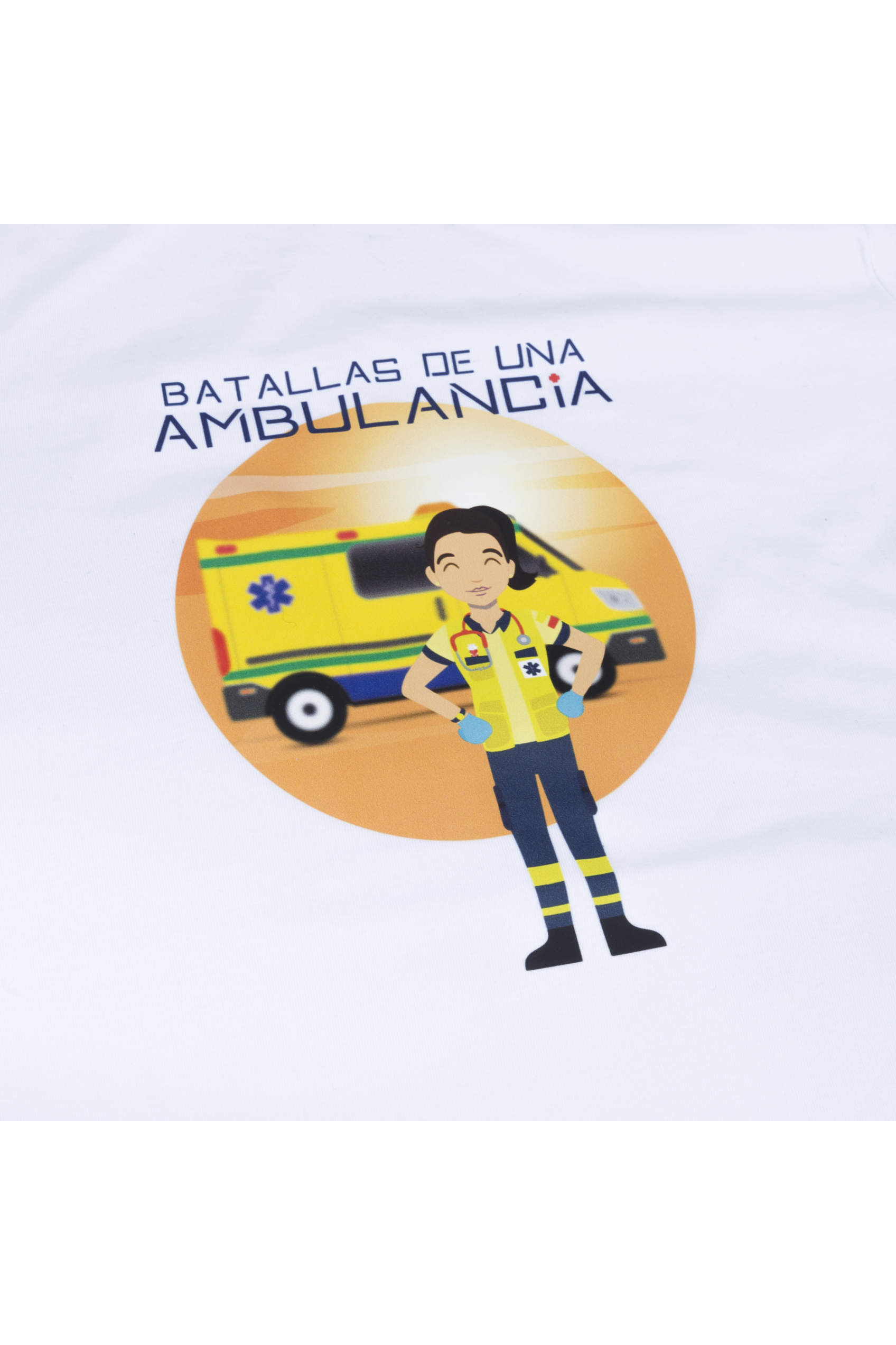 Enfermania Ropa Ambulancia t-shirt femme blanc 100% coton