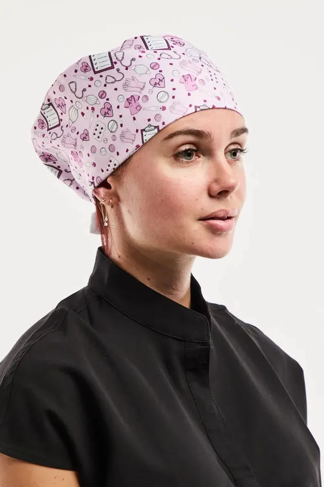 Aelin Paris calot de bloc rose cheveux courts