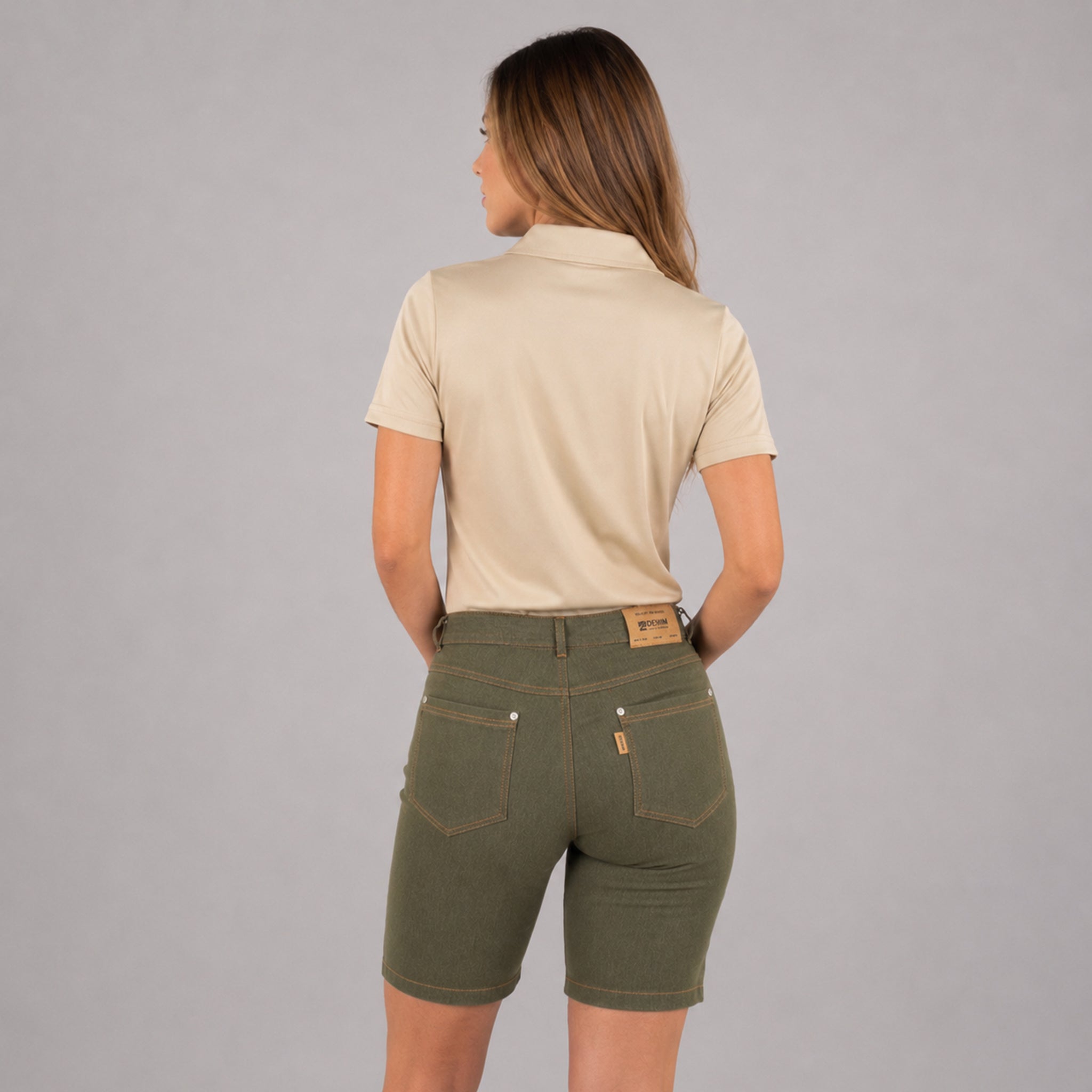 Gary's Bermuda denim femme taille mi-haute Vaquero Arena jean