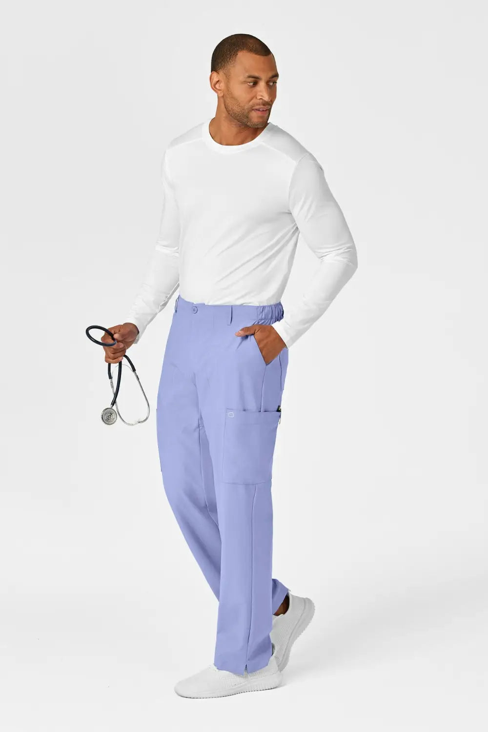Aelin Luca W123 pantalon de bloc bleu ciel microfibre