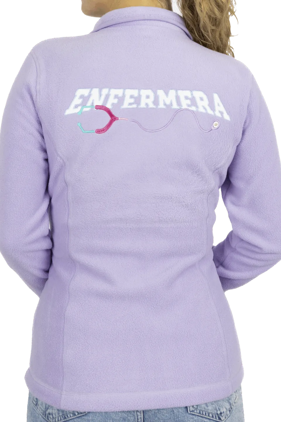 Enfermania Ropa polaire femme lavande brodée taille S