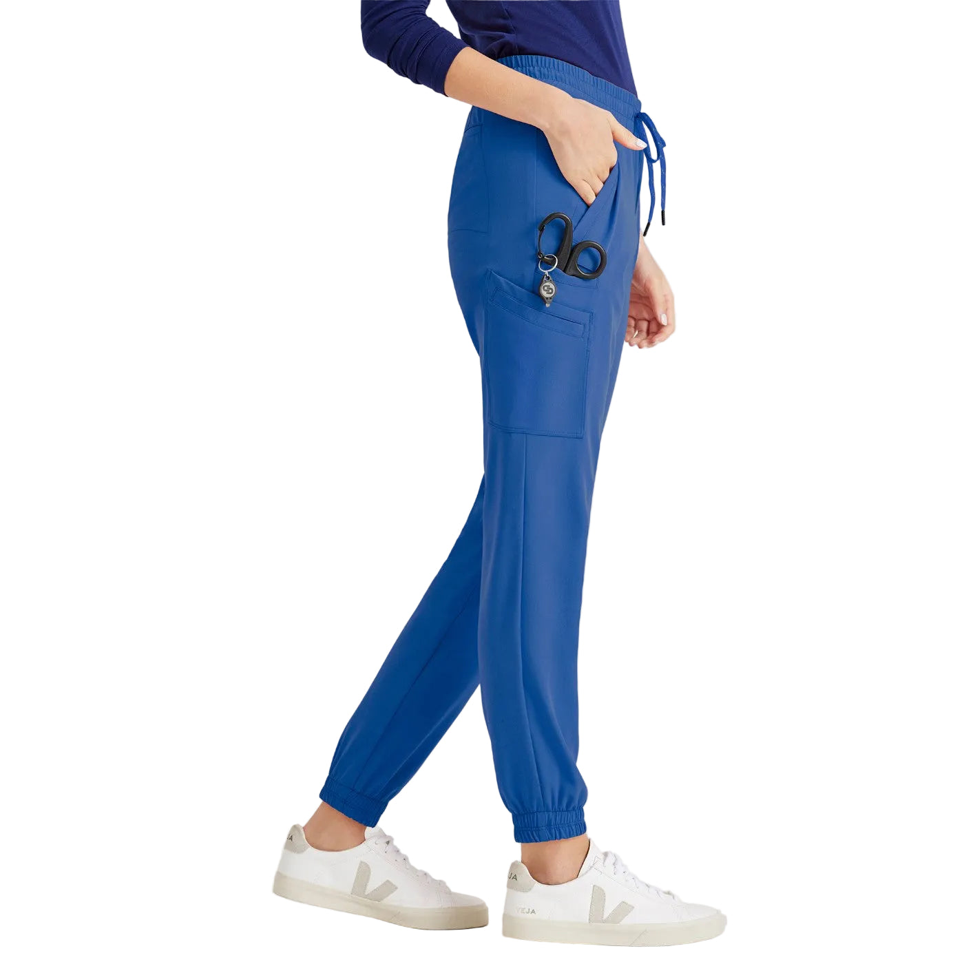 Grey's Anatomy jogger pantalon médical 6 poches bleu royal