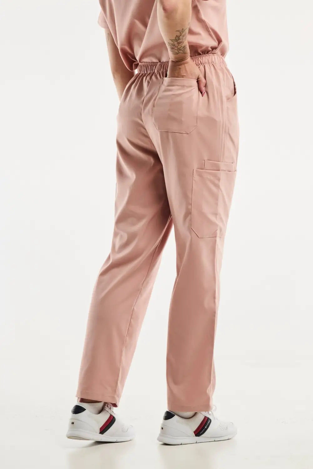 Aelin EMMA Pantalon Médical Femme Rose Clair Poches