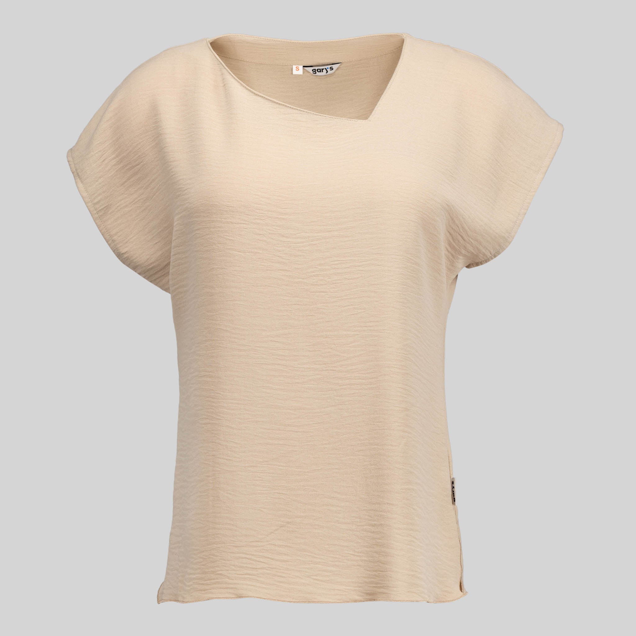 GARY'S Jara blouse femme beige col V polyester