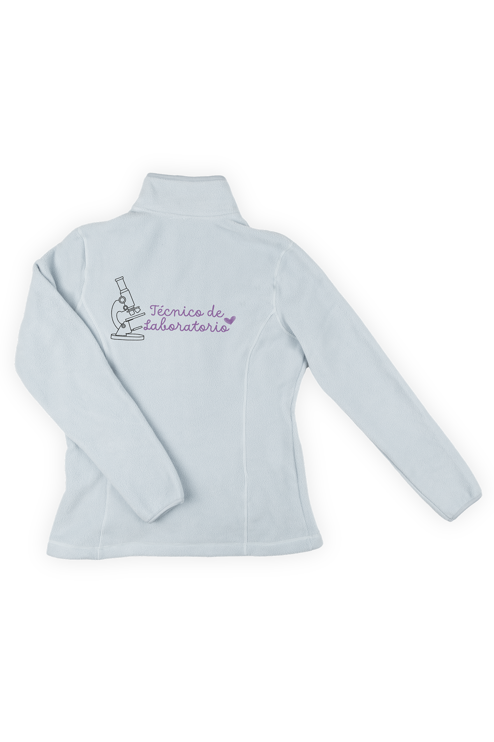 Enfermania Ropa polaire femme bleu glace pharmacien brodé