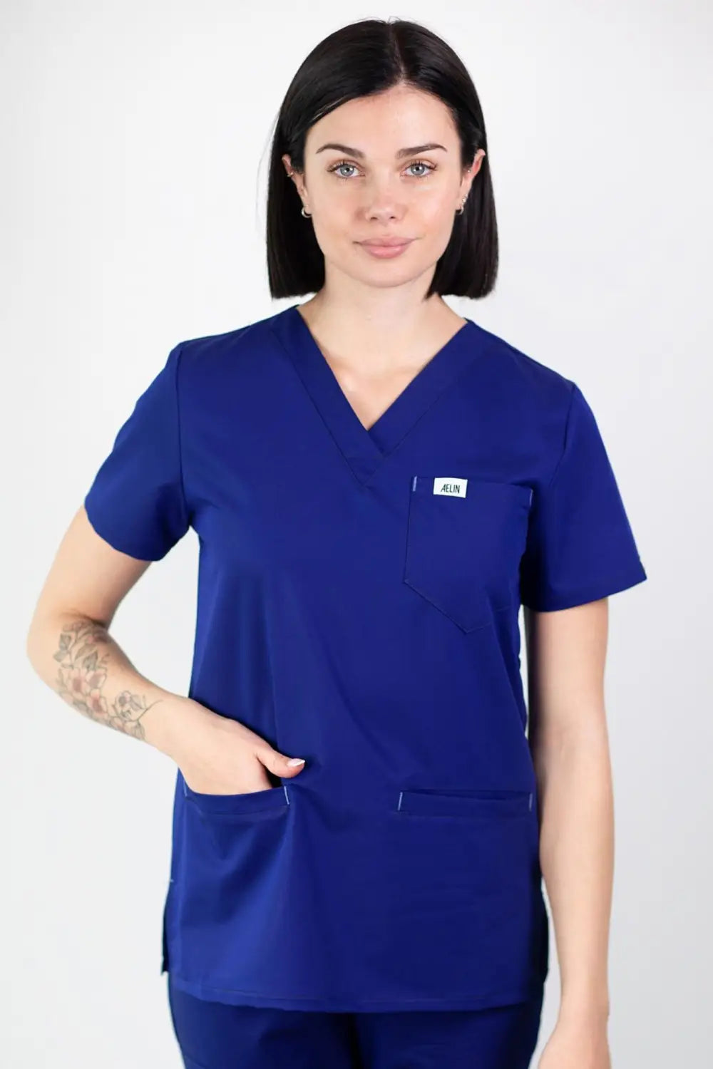 Aelin Slimfit NEW tunique médicale bleu royal slim fit taille M