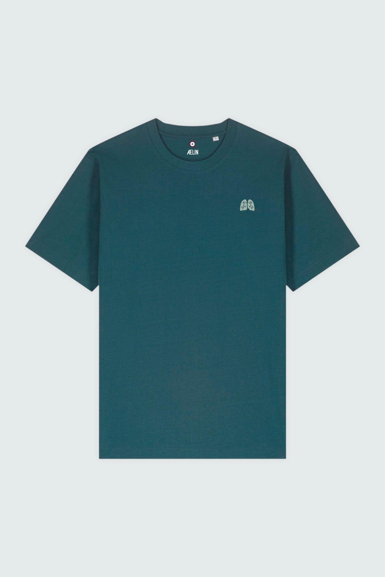 Aelin Slimfit NEW T-shirt heavy coton pneumologie bleu marine