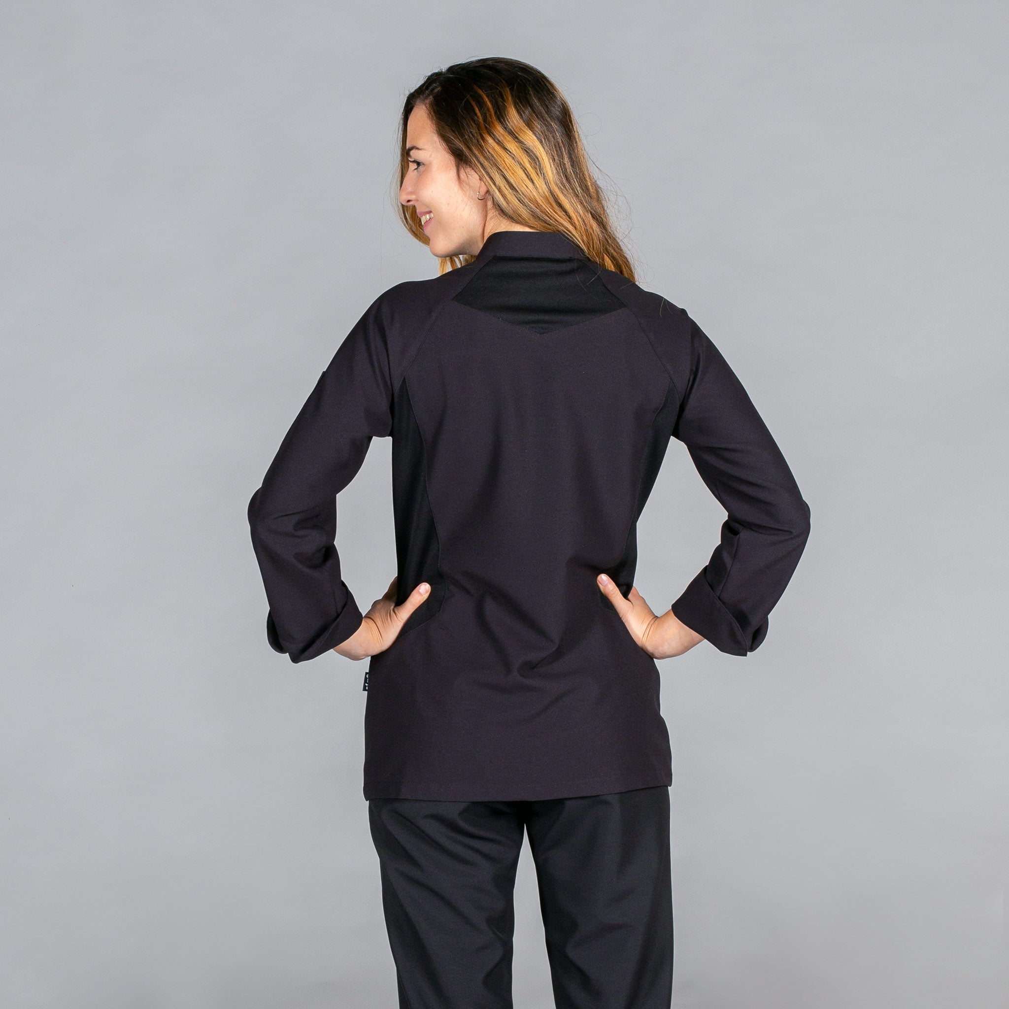Gary's Iza veste cuisine femme blanche microfibre