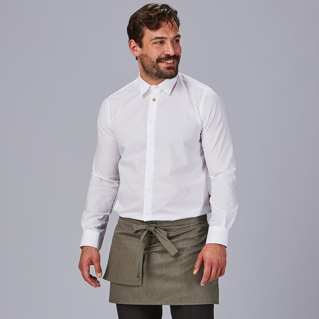 Gary's Recycled Twill 35x67 tablier court noir